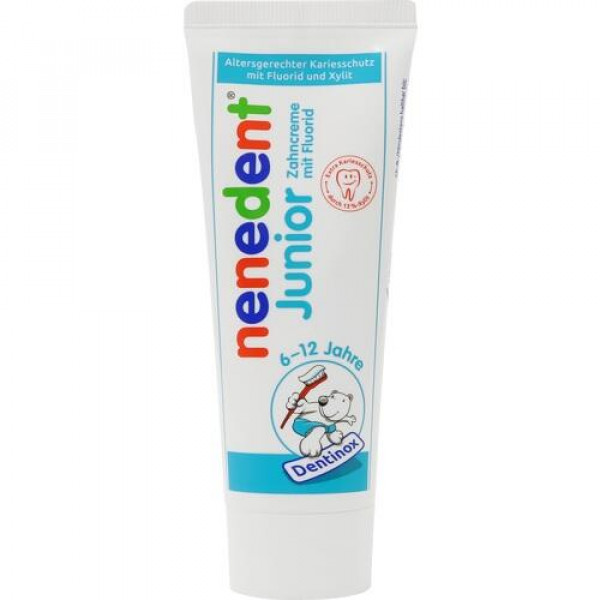 Детская зубная паста 6-12 лет NENEDENT Junior Zahncreme 6-12 Jahre 75 мл Dentinox Gesellschaft Детская зубная паста 6-12 лет NENEDENT Junior Zahncreme 6-12 Jahre 75 мл Dentinox Gesellschaft